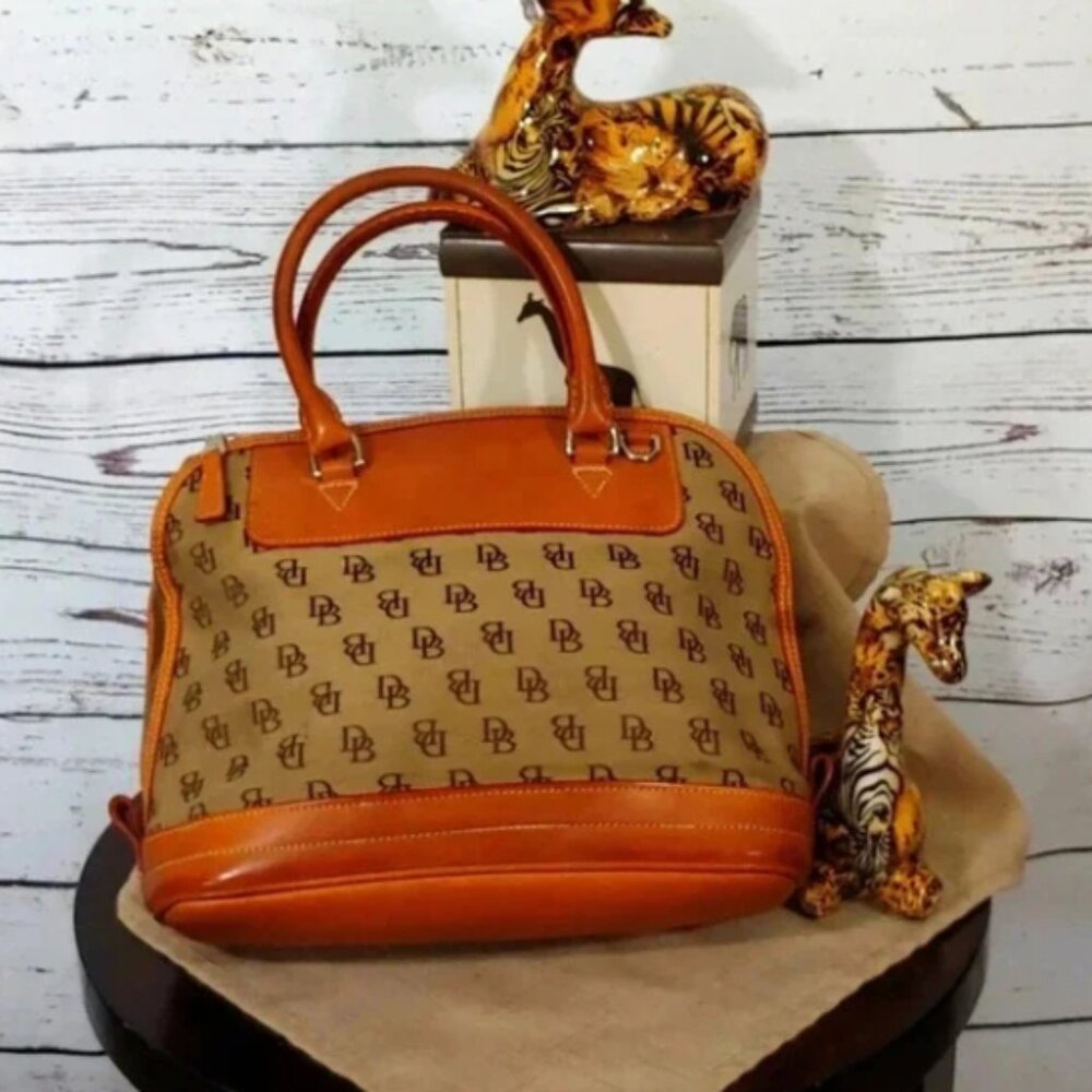 Two Dooney & Bourke  Beige and Brown Satchels For the Price of One - Picture 6 of 14